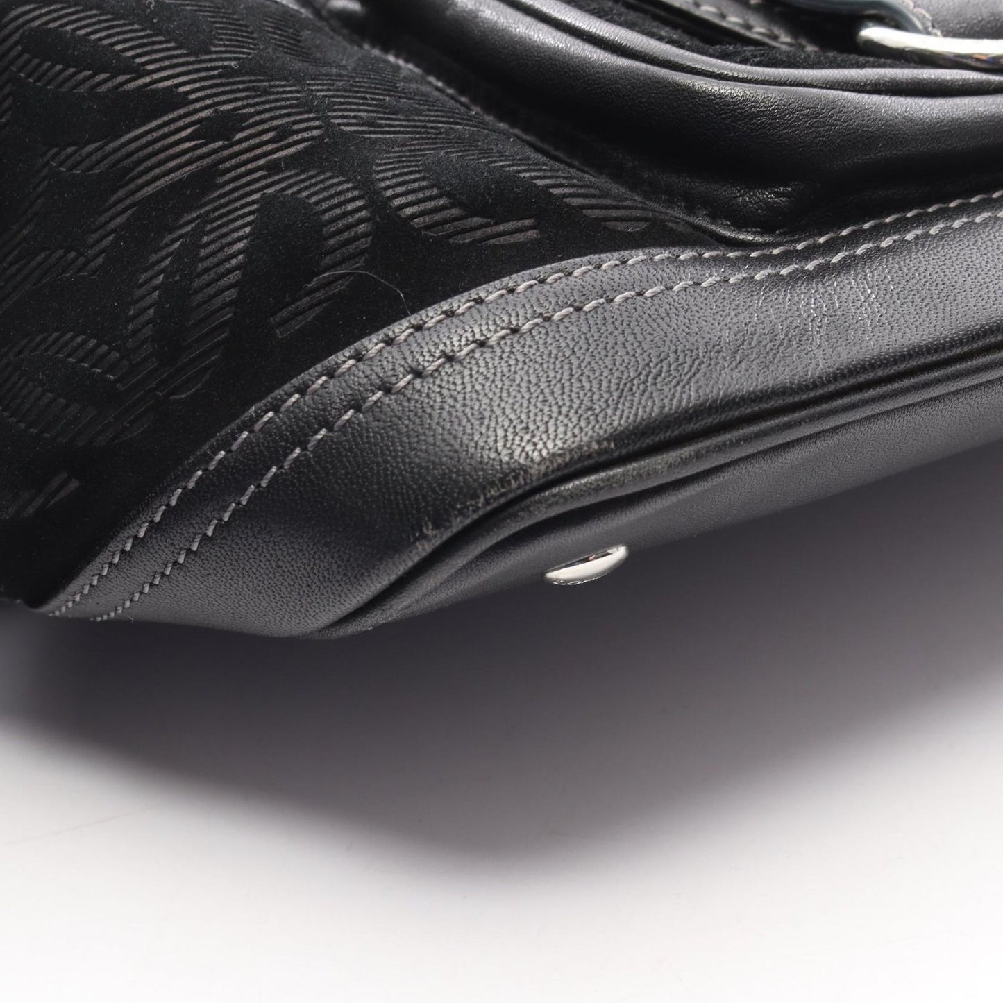 Loewe Handbag Anagram Black Leather Suede — view 9