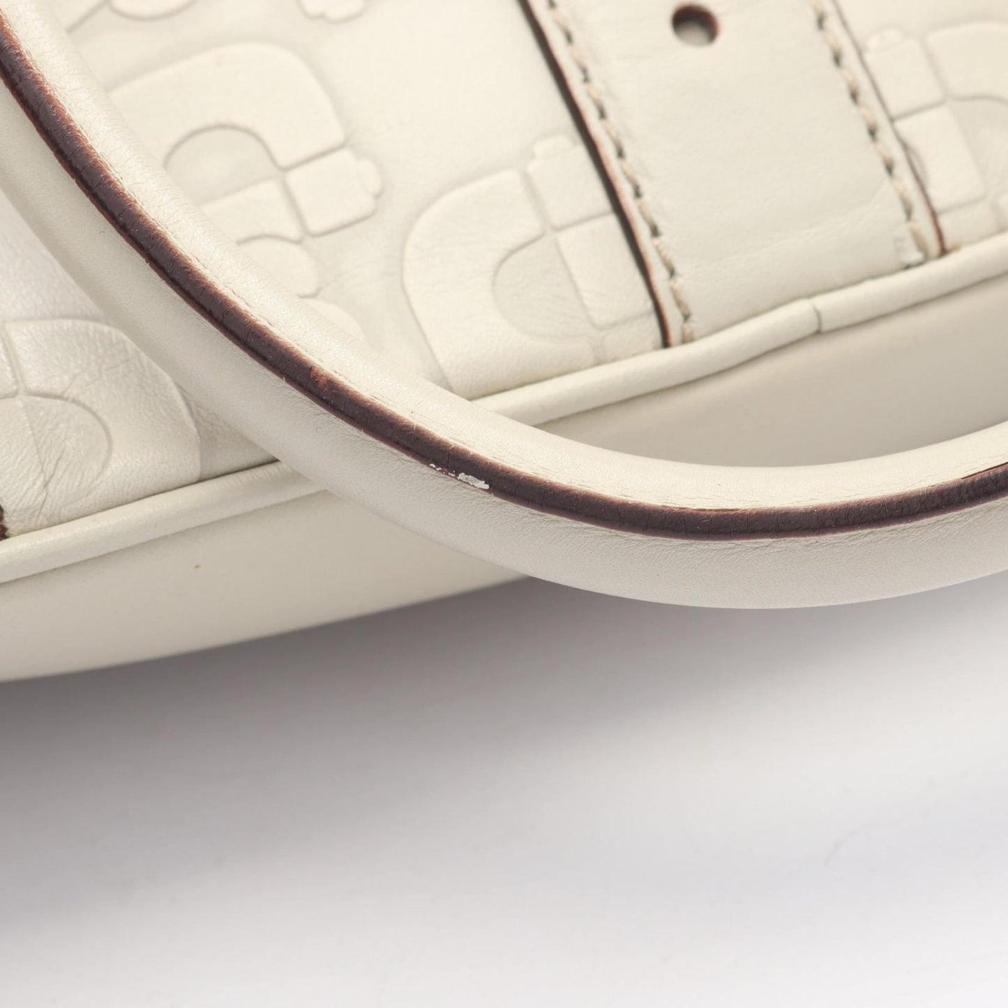 Gucci Handbag Horsebit Ivory Leather — view 9