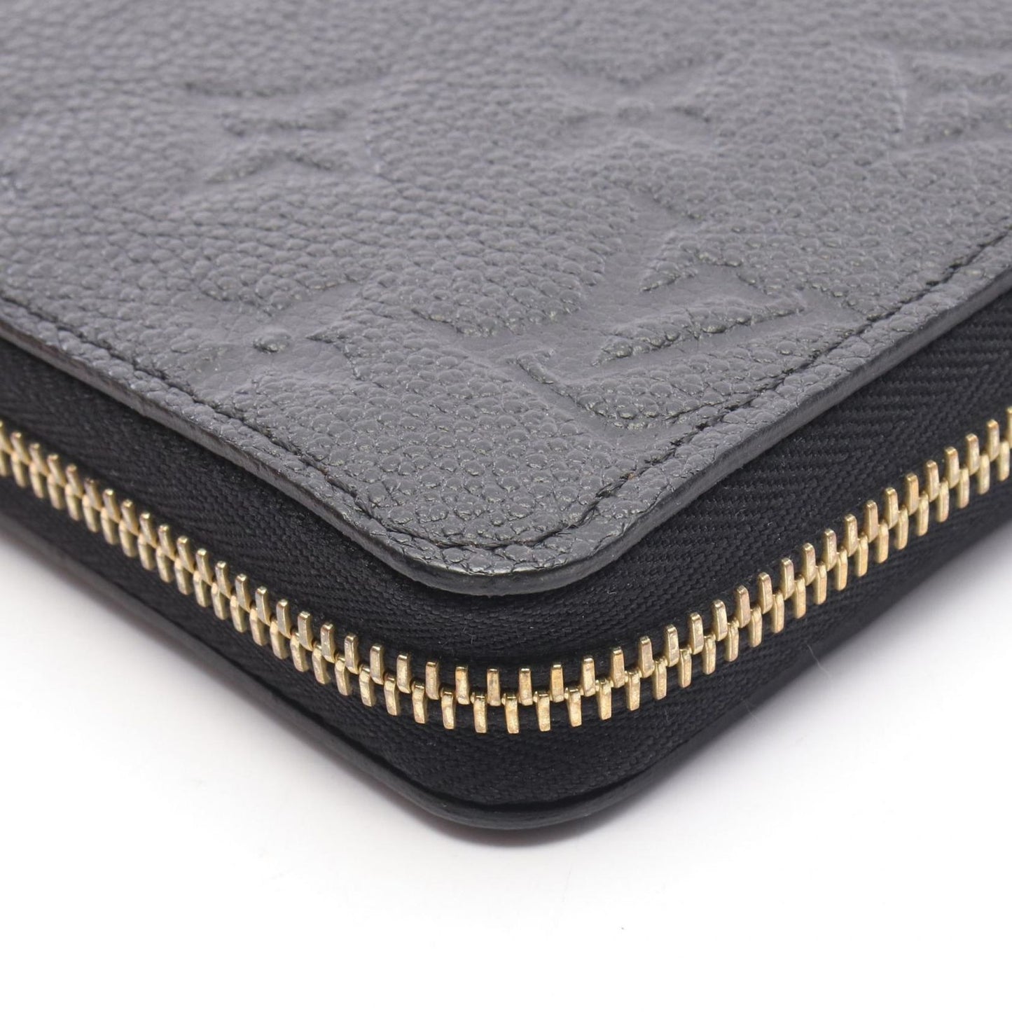 Louis Vuitton Round Wallet Zippy Monogram Empreinte Noir Leather — view 5