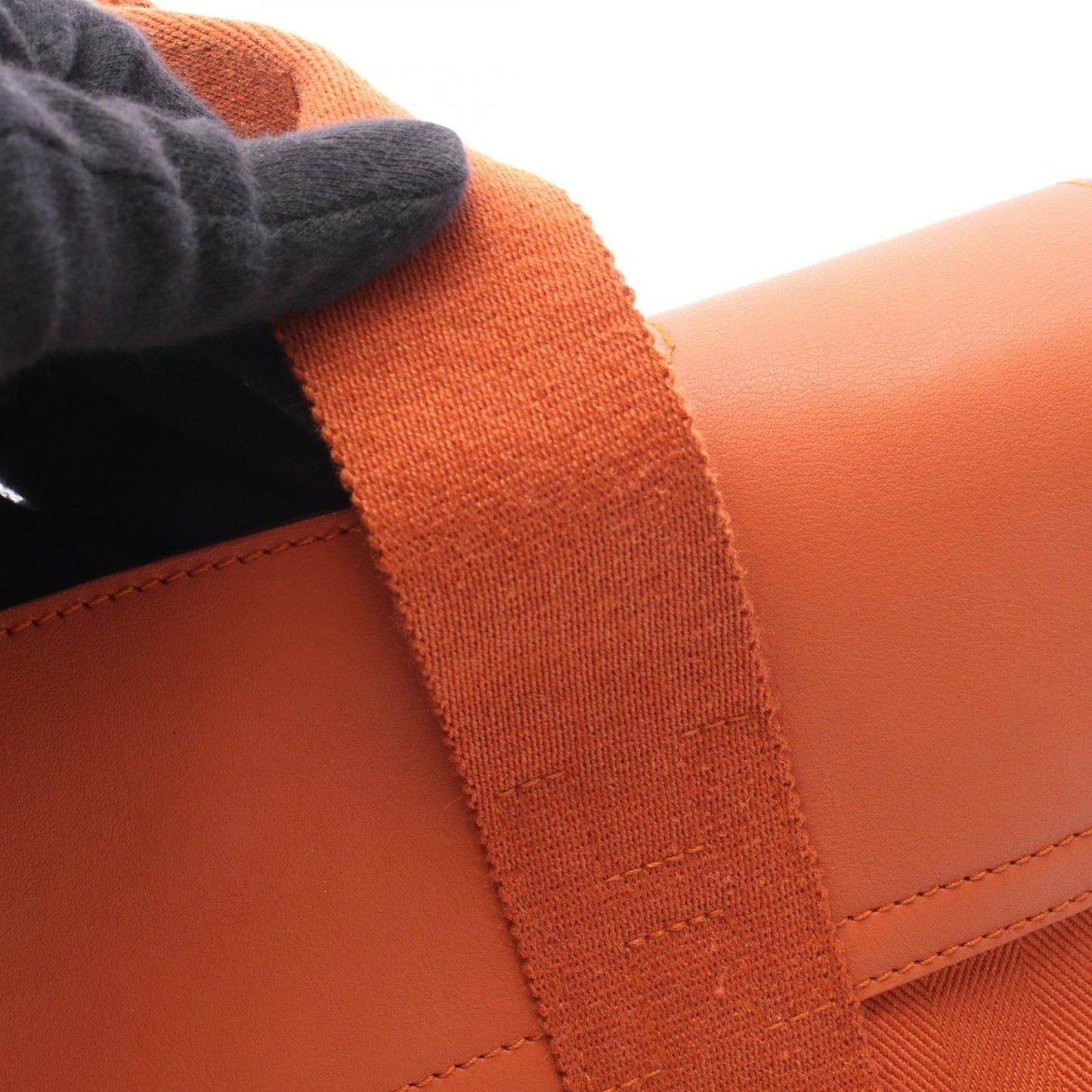 Hermes Handbag Valparaiso PM Potiron Leather — view 7