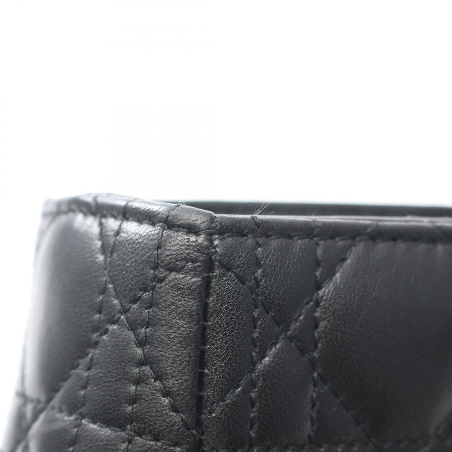 Dior Handbag Lady Dior Large Black Leather Lady Dior Large Cannage 2-Way Tote — view 9
