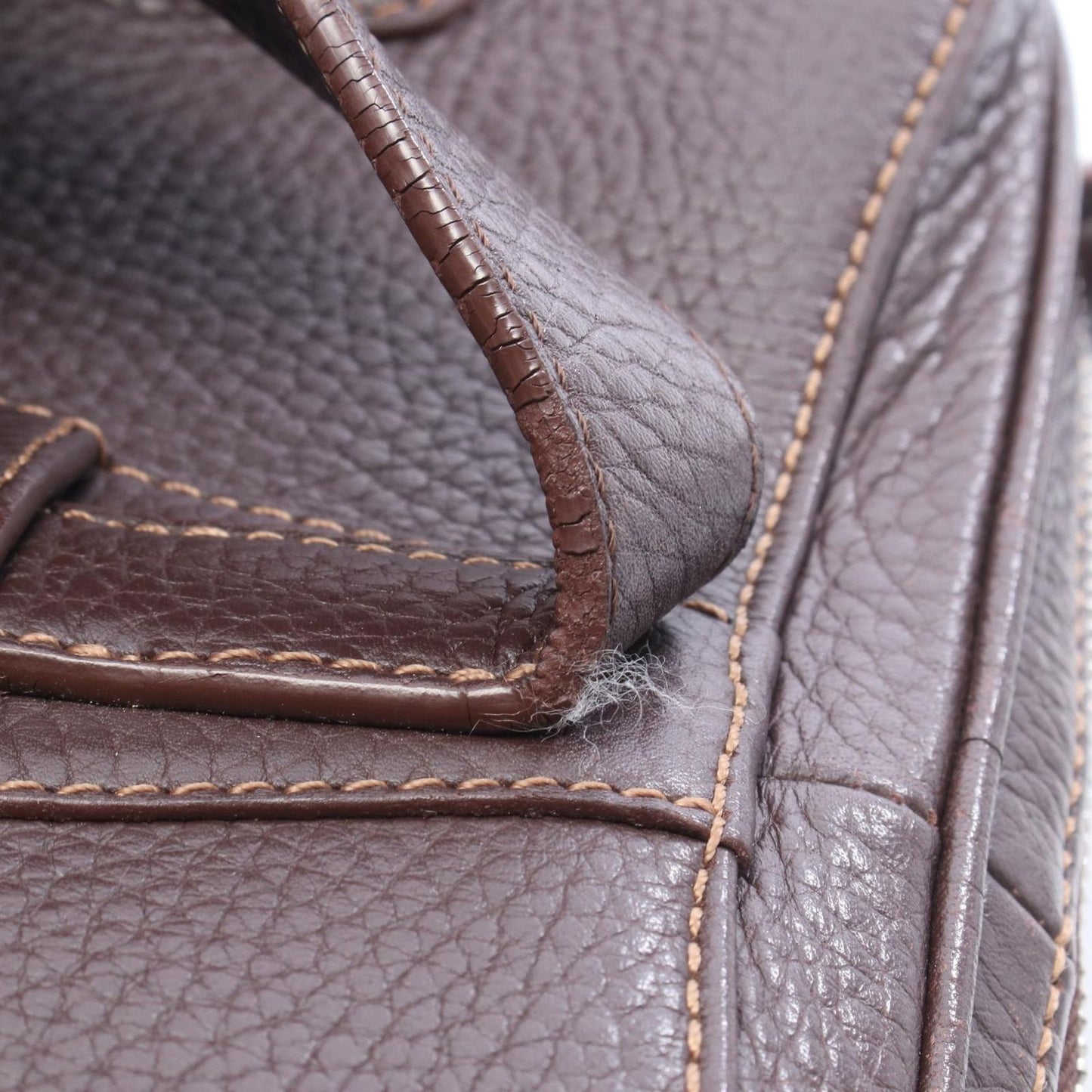 Loewe Brown Leather Shoulder Bag — view 7