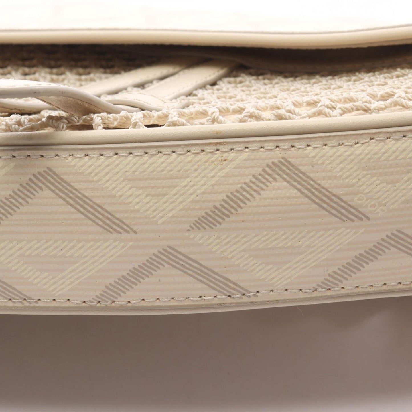 Dior Waist Bag Nautic CD Diamond Beige Canvas Leather CD — view 6