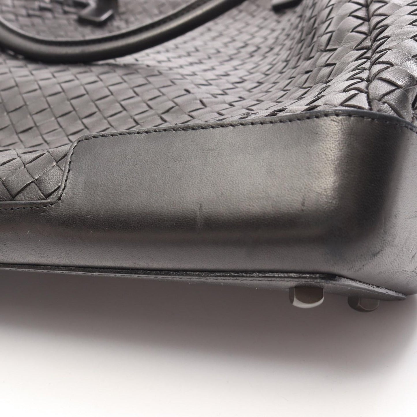 Bottega Veneta Tote Intrecciato Black Leather — view 9