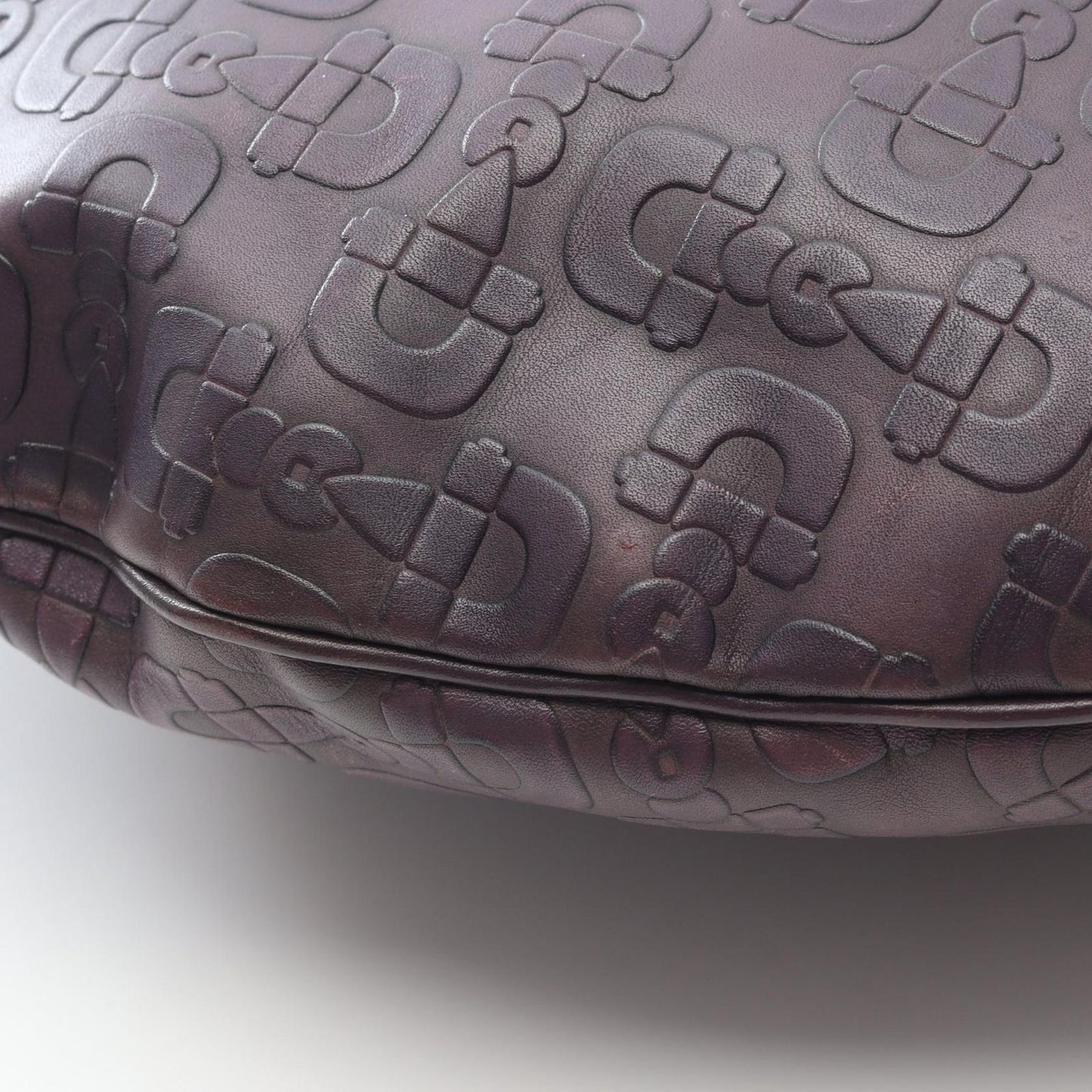 Gucci Shoulder Bag Horsebit Purple Leather — view 9