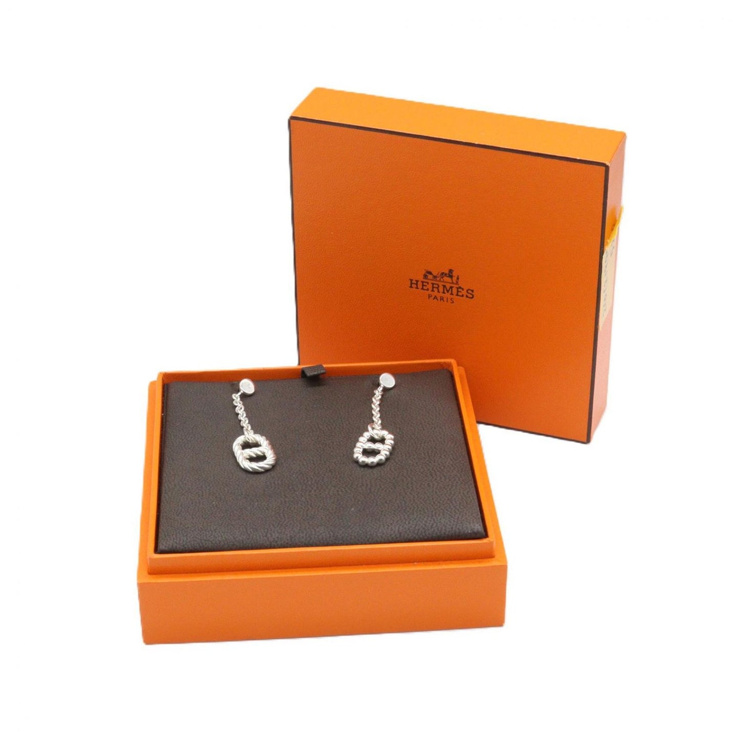 Hermes Earrings Chaine D'ancre 925 Sterling Silver — view 7