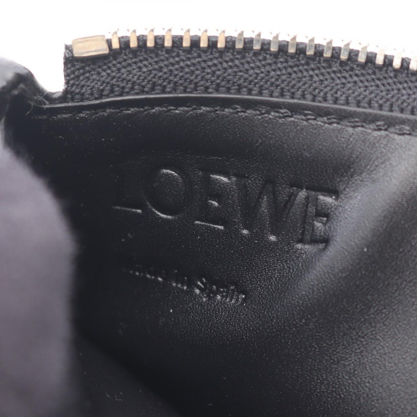 Loewe Coin Case Puzzle Long Card Holder Black Leather — view 4