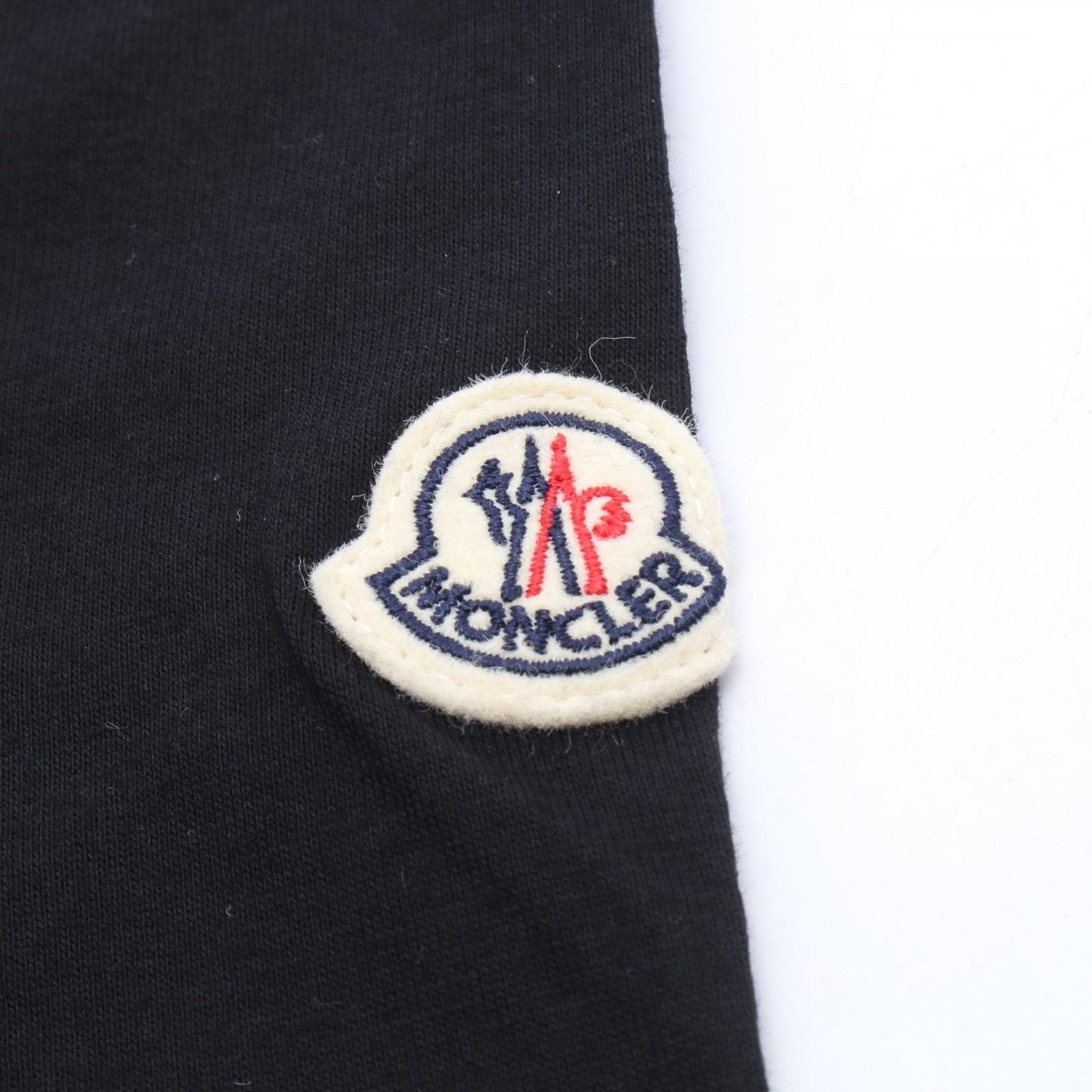 Moncler Short Sleeve T-Shirt Maglia Manica Corta Black Cotton — view 5