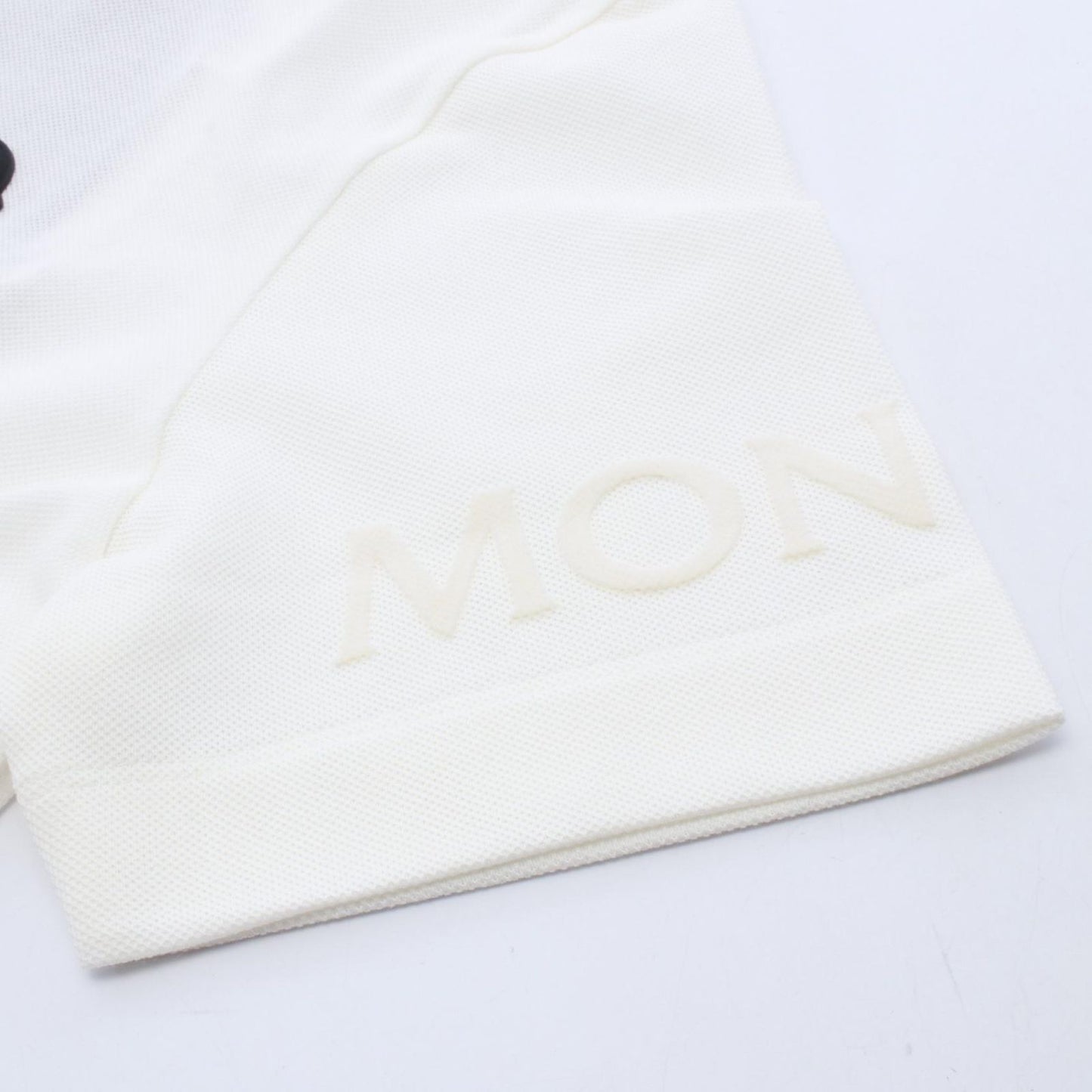 Moncler Polo Shirt SS White Cotton — view 5
