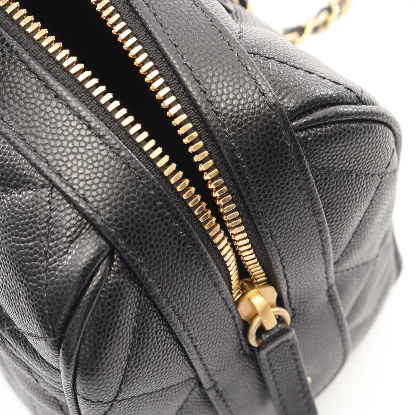 Chanel Shoulder Bag Quilted Mini 2-Way Black — view 7