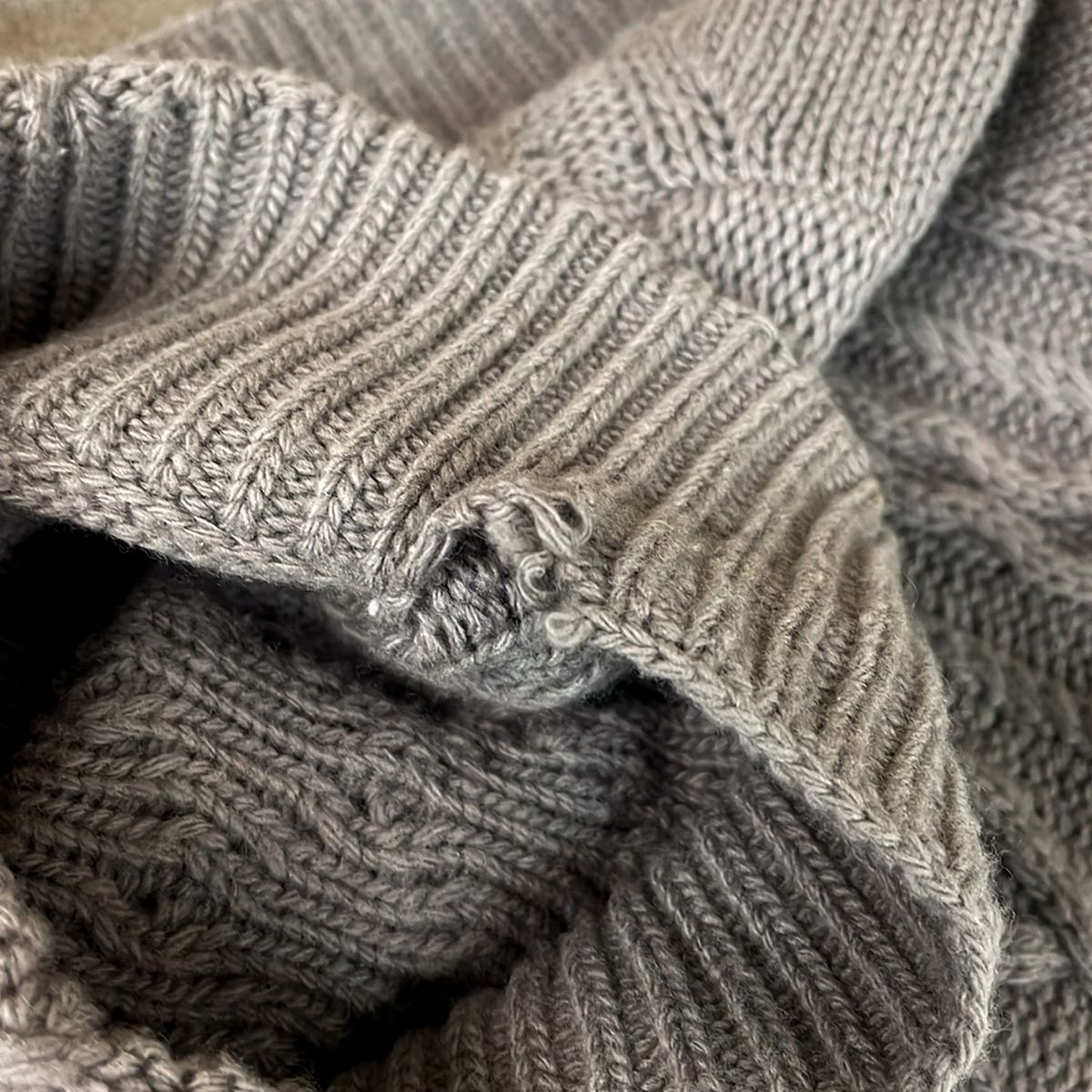 Max Mara Dress Gray Beige Long Knit — view 5