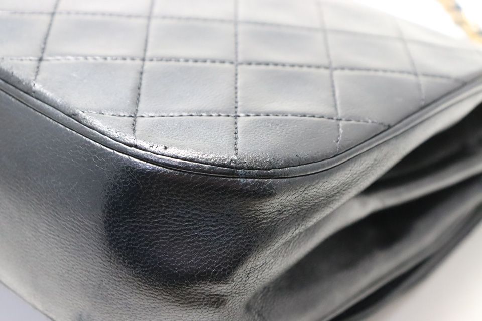 Chanel Stand Quilted GD Leather Che Handbag — view 9