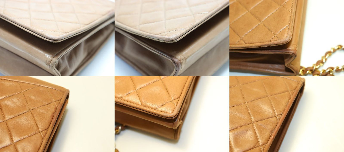 Chanel Stand Quilted GD Leather Che Handbag — view 9