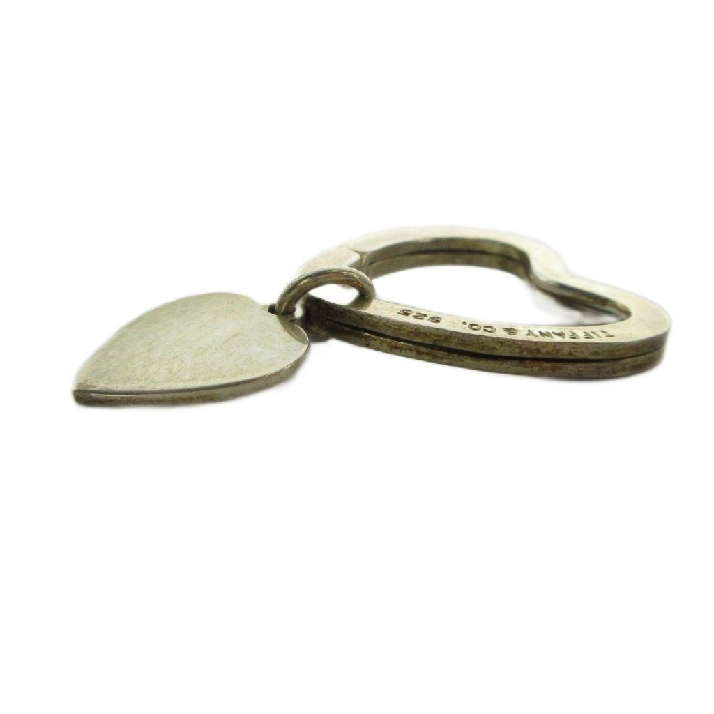 Tiffany & Co Open Heart Tree Ring Key Holder Silver — view 3