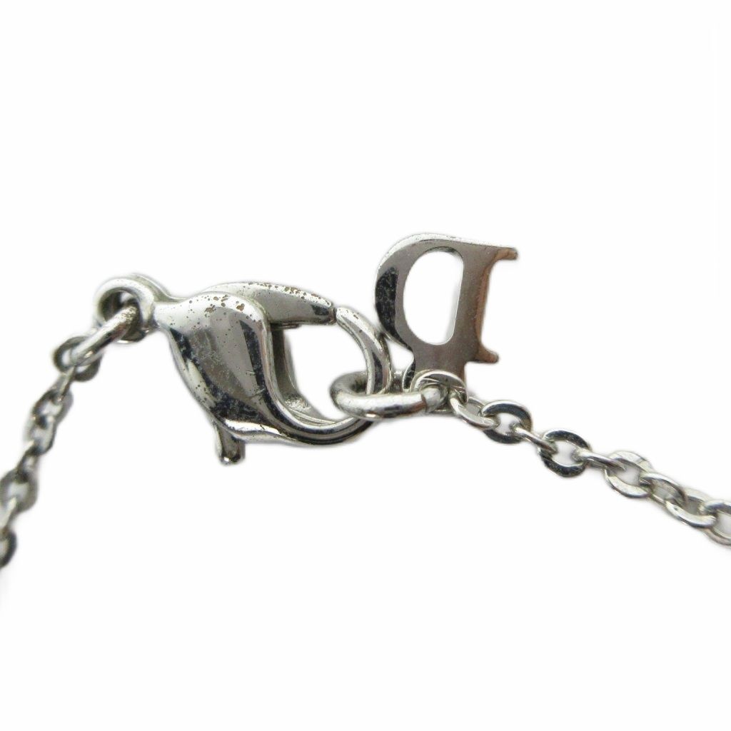Dior Dio Necklace Pendant Logo Silver — view 6