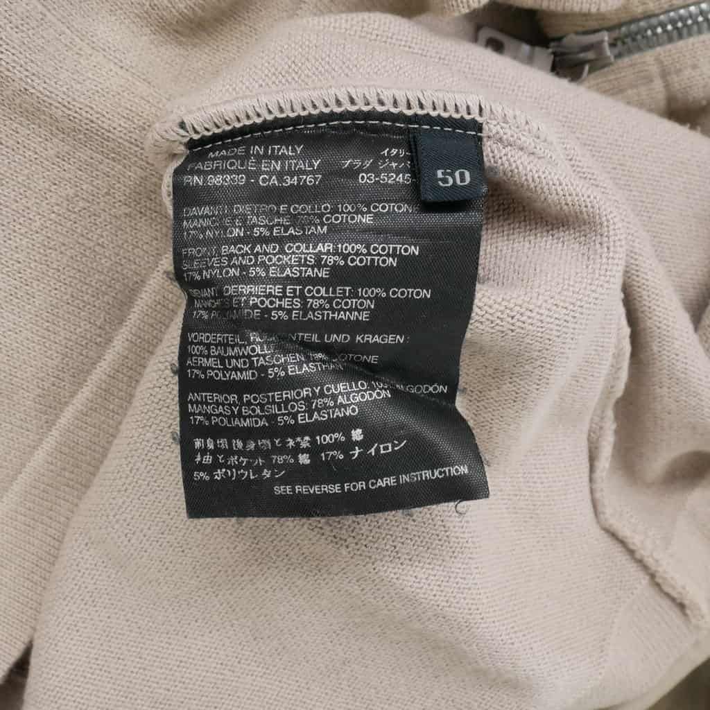 Prada Sport Knit Cotton Multi Pocket 50 Beige Sweater — view 9