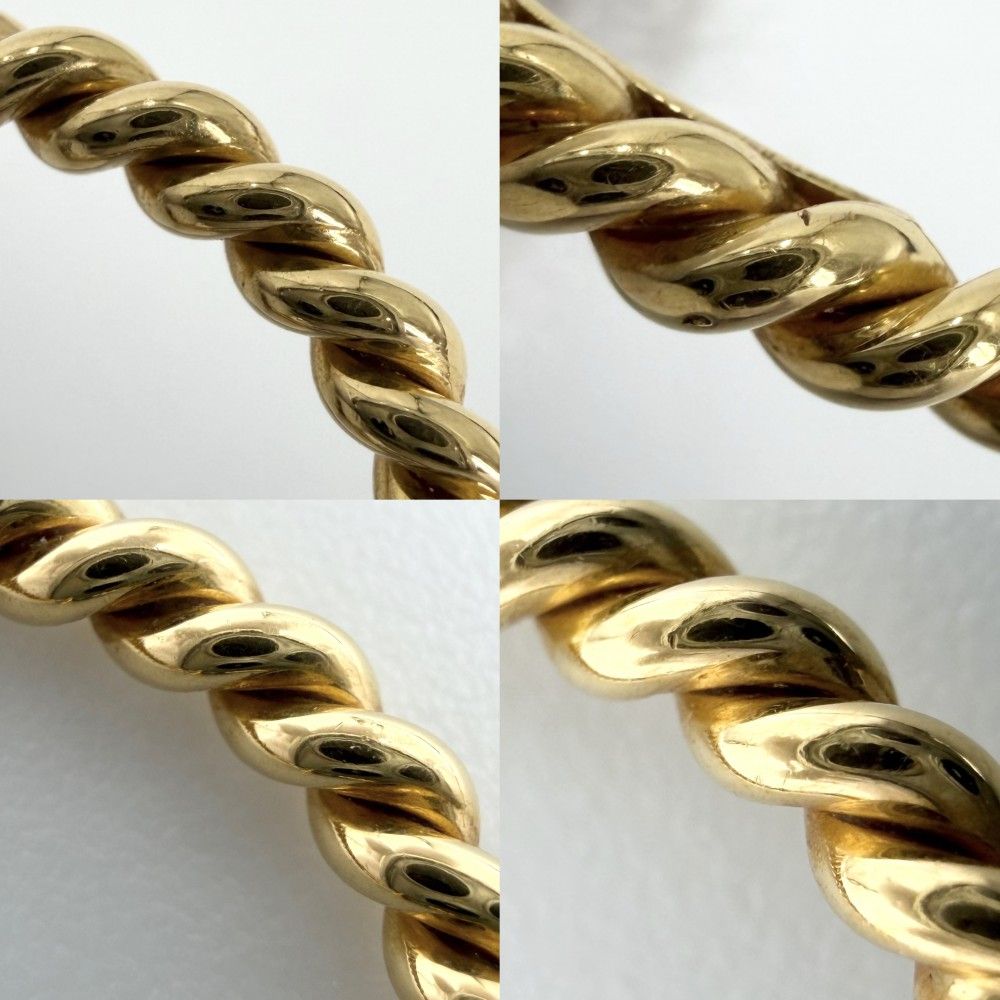 Tiffany & Co Earrings Twist Hoop 18k YG Gold — view 7
