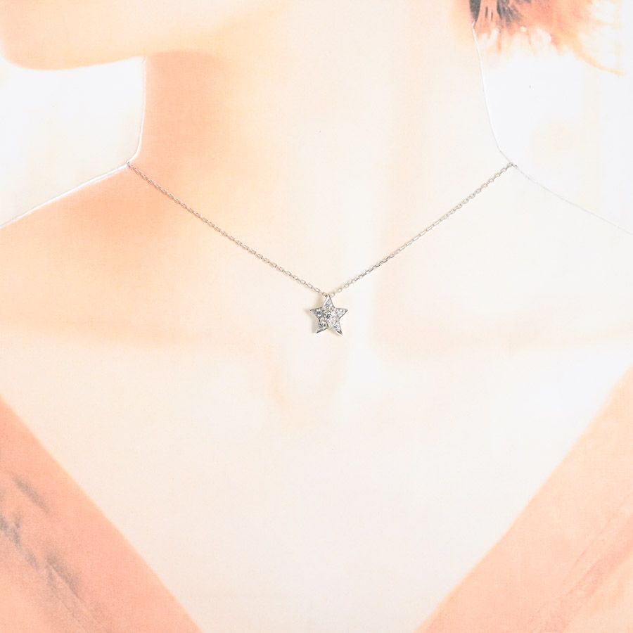 Chanel Necklace Comet White Gold — view 5