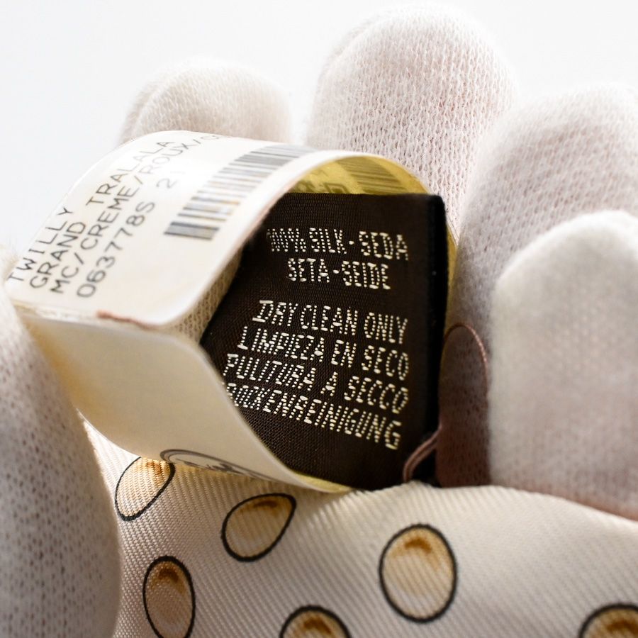 Hermes Scarf Twilly Scarves Cream — view 8