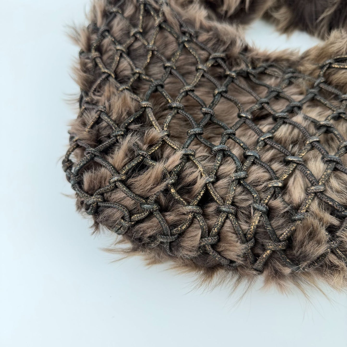 Bottega Veneta Intrecciato Shoulder Bag Brown Vintage — view 9