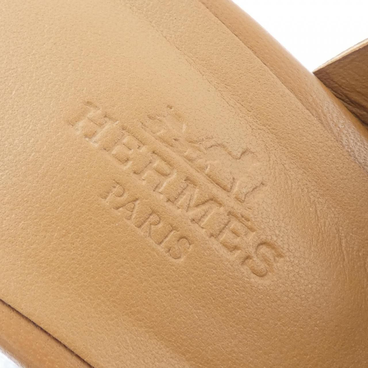 Hermes Gabby Chene Gourmet Trusade Sandals — view 6