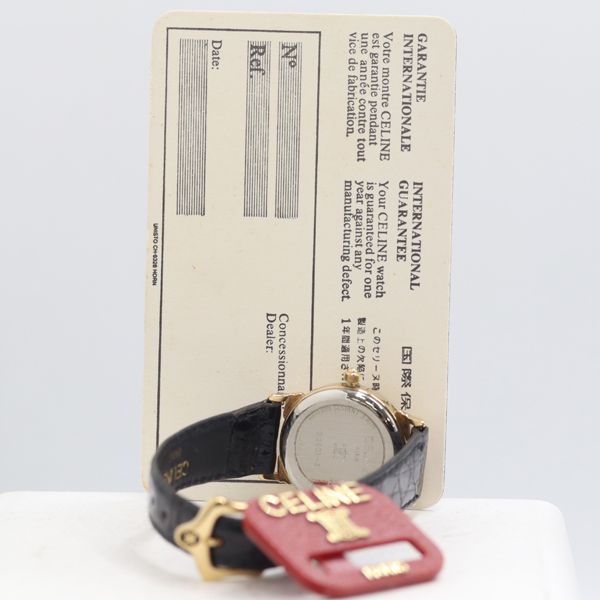 Celine and Quartz Sumoseco Gold Dial Watch Nam — view 4