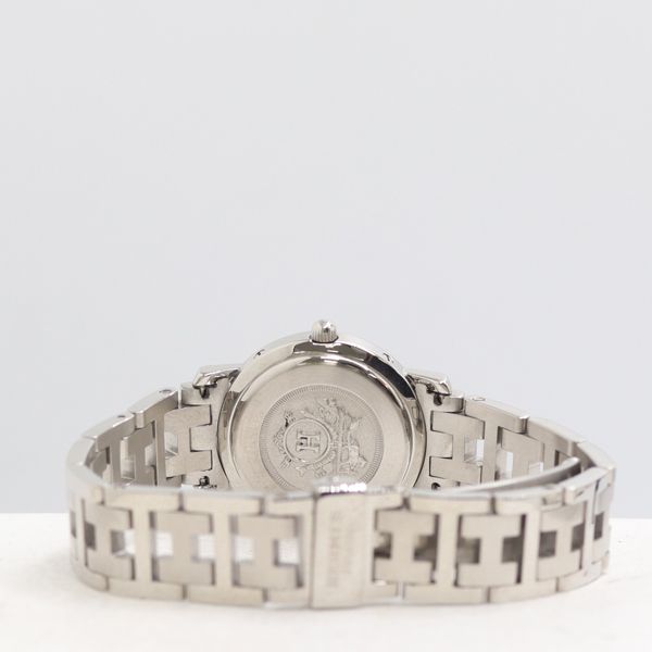 Hermes Clipper Quartz Date White Dial Watch Nam — view 4