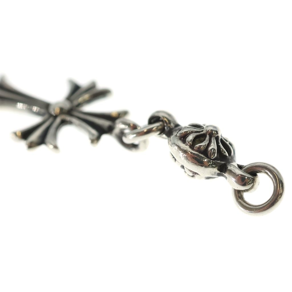 Chrome Hearts Vintage Tny CH Crs 1 Ball Tiny CH Cross Charm Pendant Top Silver — view 6