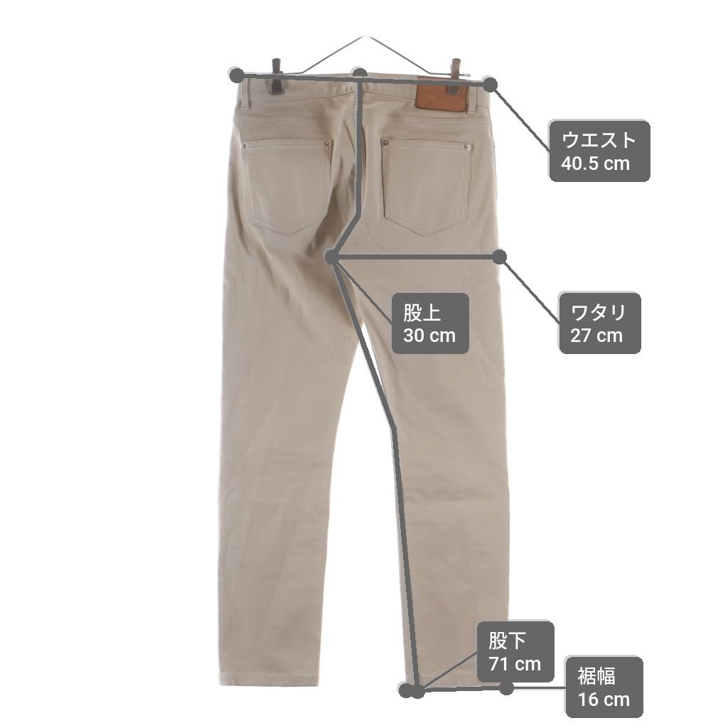 Louis Vuitton LV Monogram Patch Denim Pants Beige — view 9