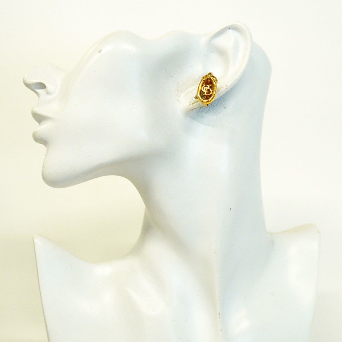 Dior Earrings CD Logo Gold Plated — view 5