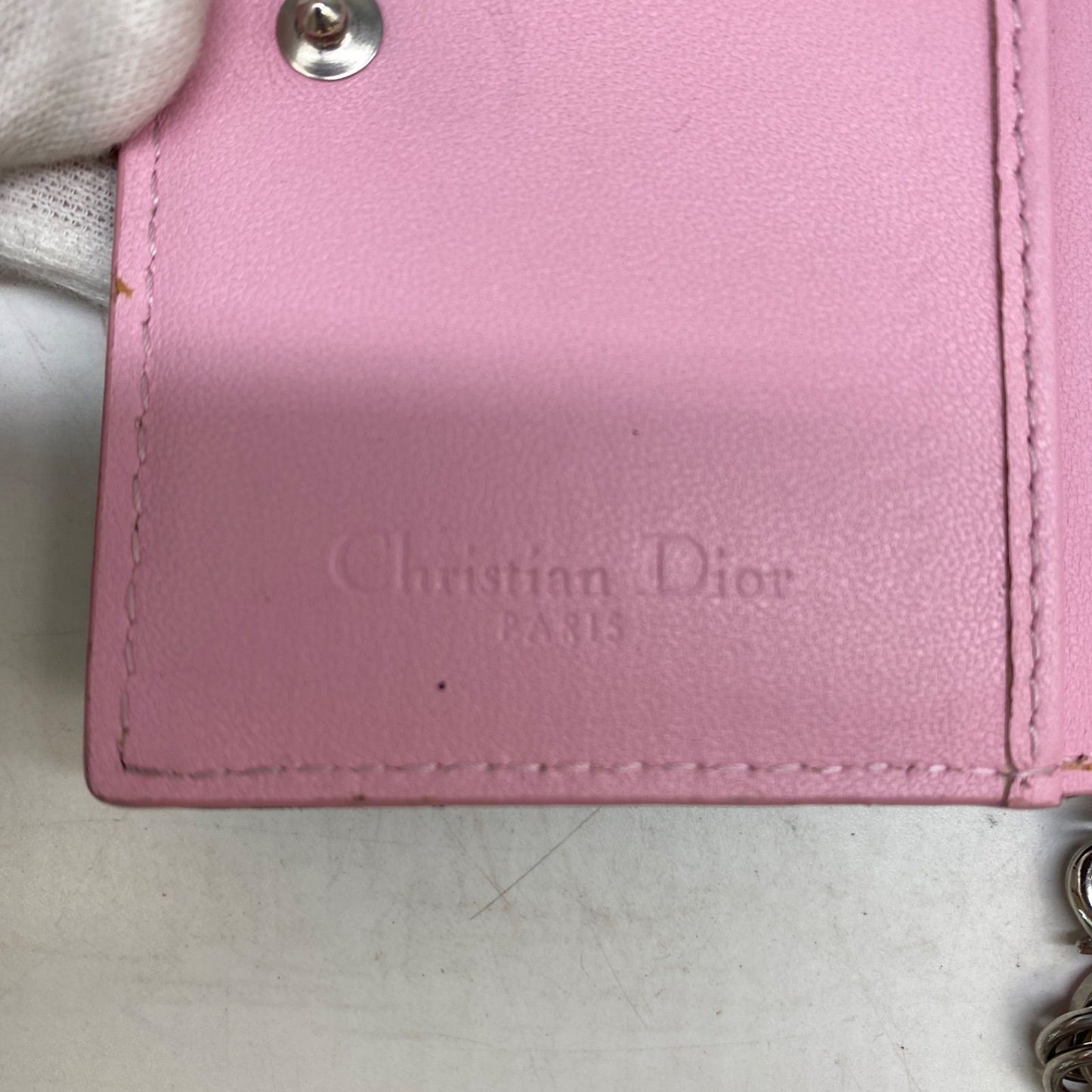 Dior Era Cannage Card Billfold Compact Wallet — view 8