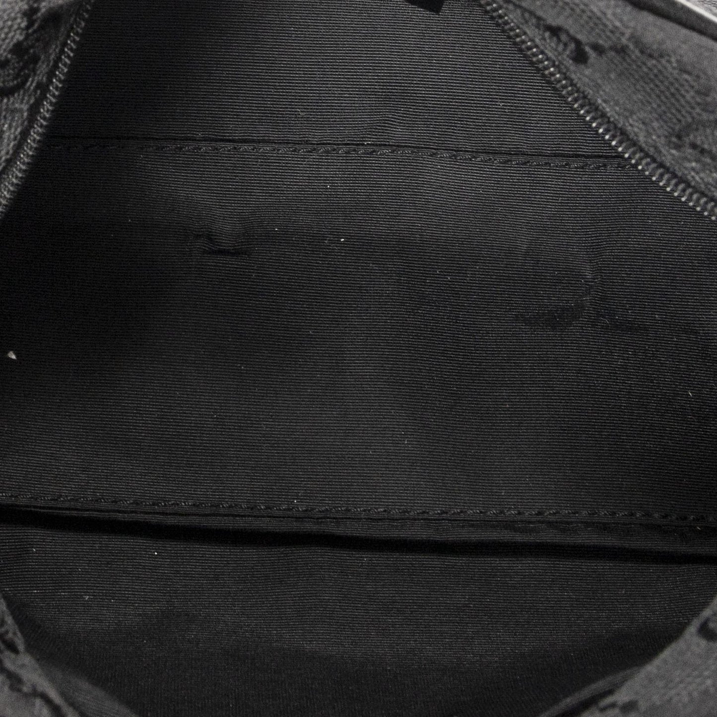 Gucci Half Moon Pochette Bag Black GG Canvas — view 9