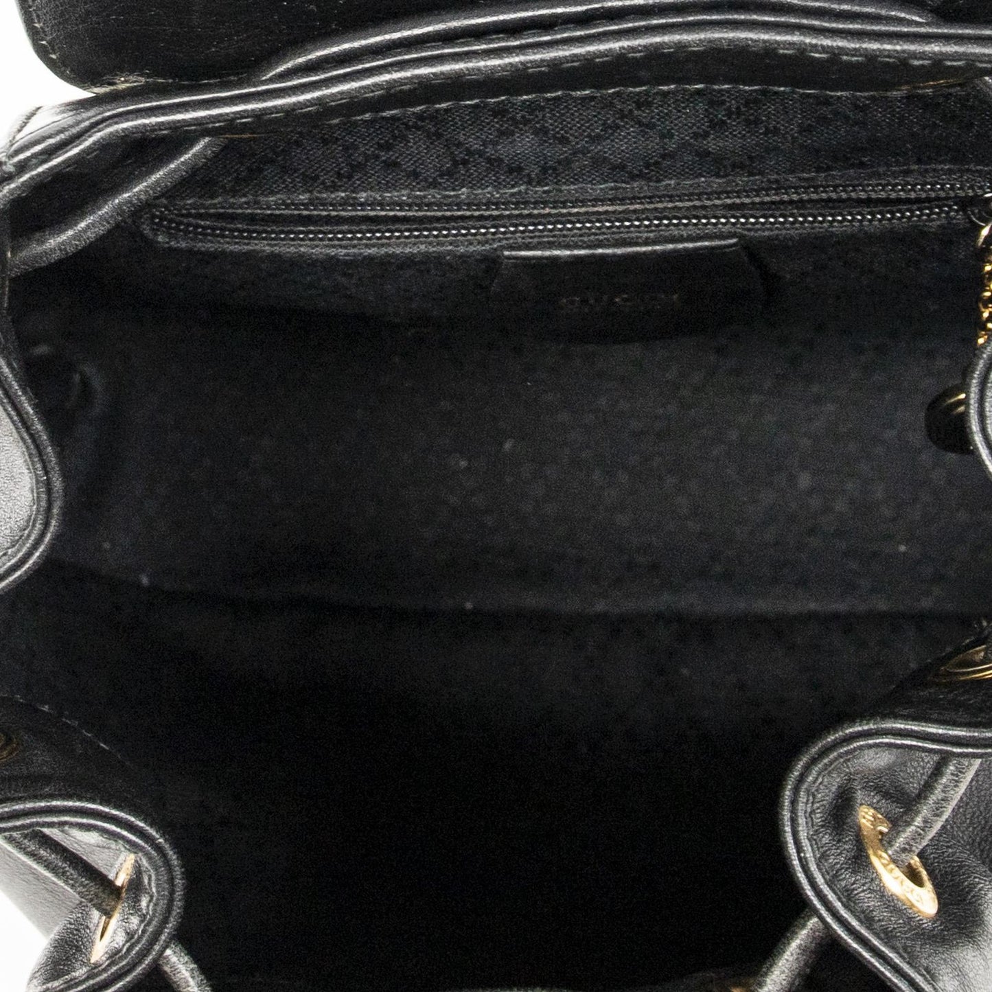 Gucci Mini Bamboo Backpack Black Calfskin Leather — view 9