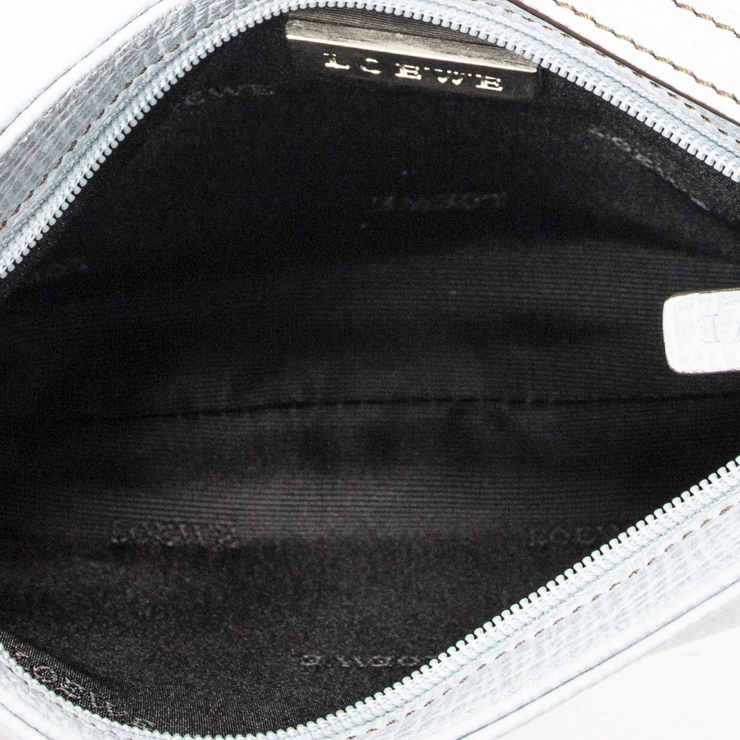 Loewe Mini Zip Light Blue Gray Calfskin Leather — view 9