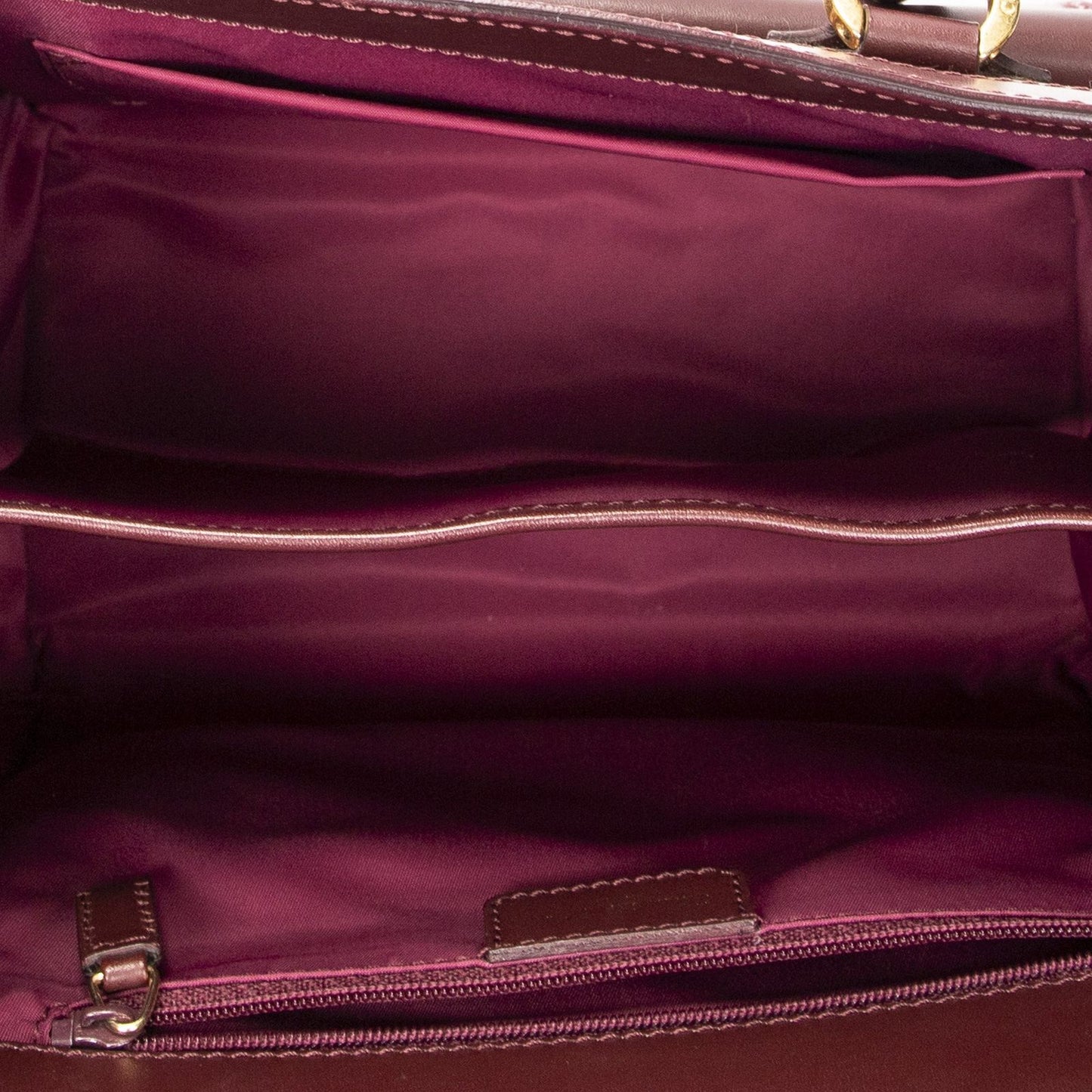 Dior Small Trotter Front Pocket Tote Burgundy Pattern Canvas — view 9