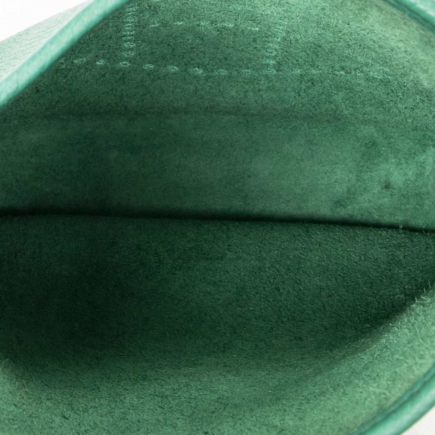 Hermes Evelyne Green Clemence Leather Messenger Bag — view 9