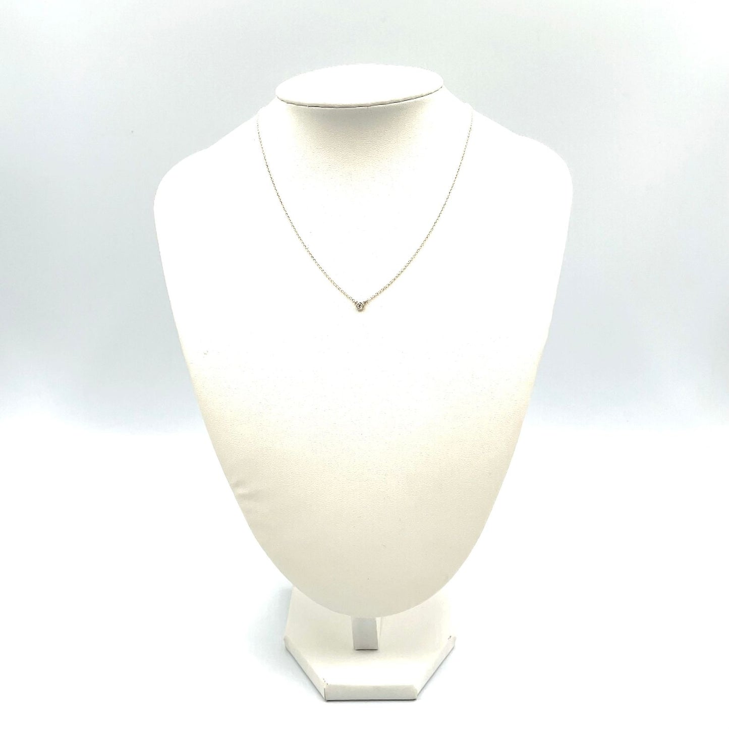 Tiffany & Co Diamond by the Yard Single 0.03 Silver Necklace — view 9
