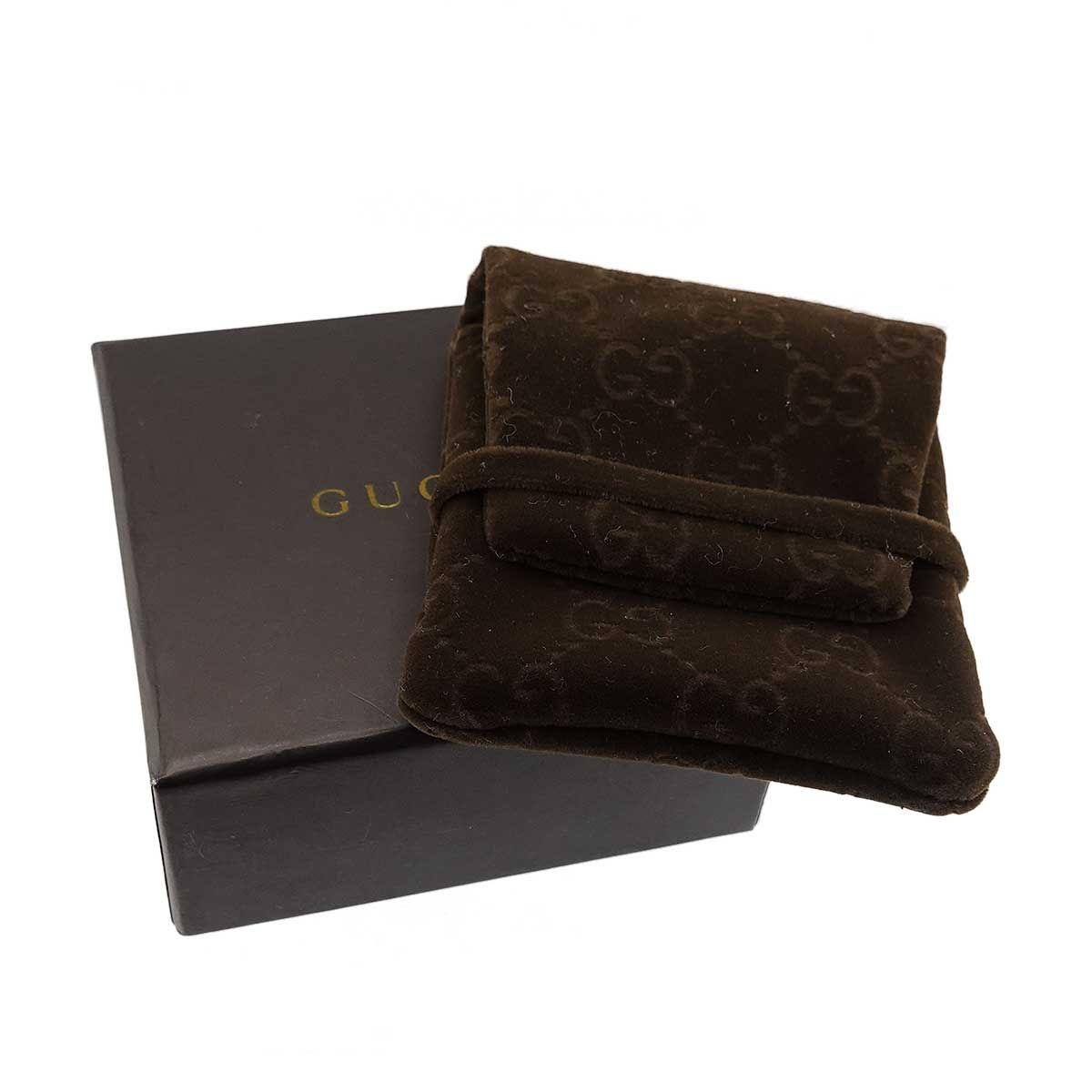 Gucci Icon Print Ring Diamond 18k WG White Gold 750 — view 8