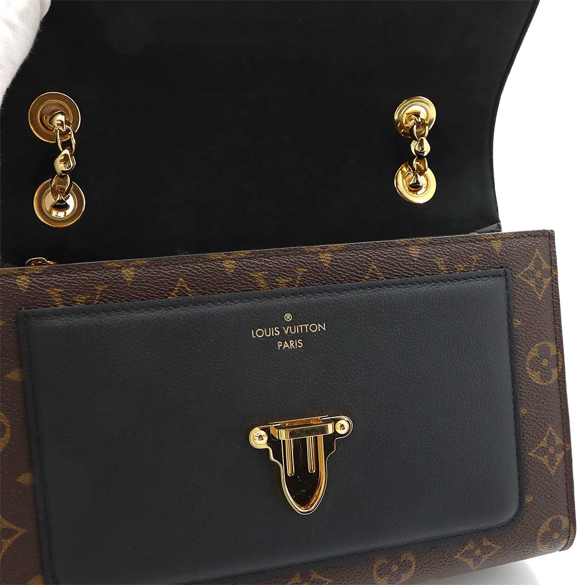 Louis Vuitton Monogram Victoire Shoulder Bag Brown Noir — view 9