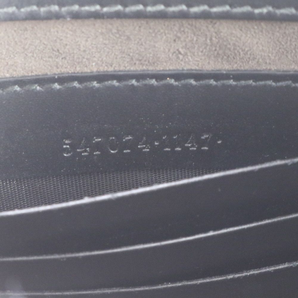 Gucci Guccissima Leather Clutch Pouch Business Black Eie — view 9