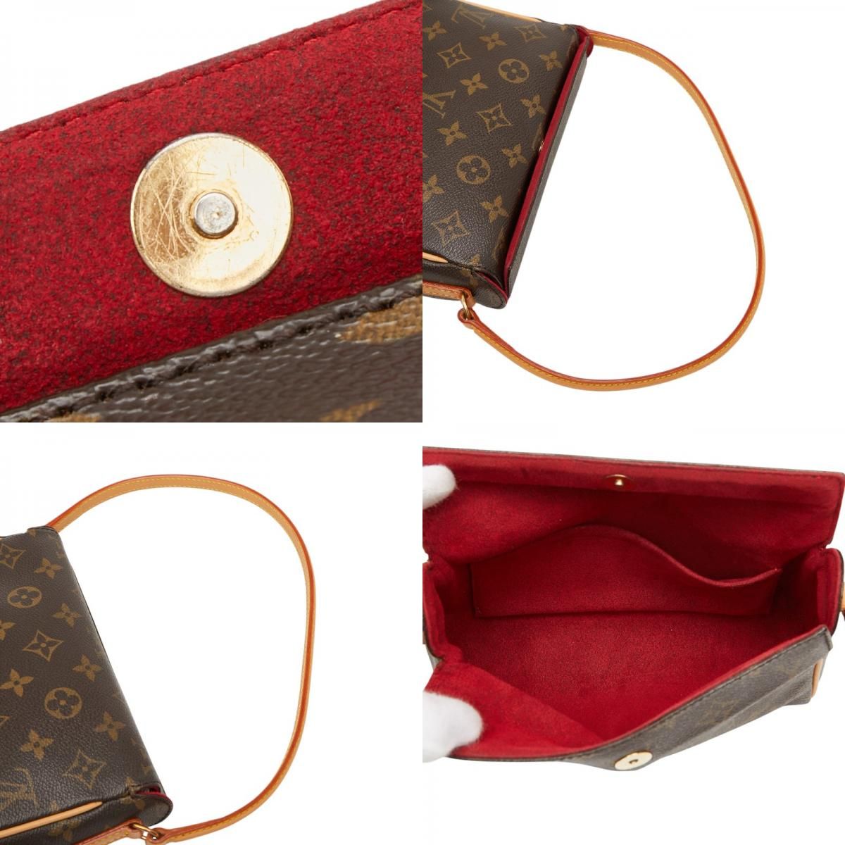 Louis Vuitton Monogram Recital Handbag Brown Leather — view 9