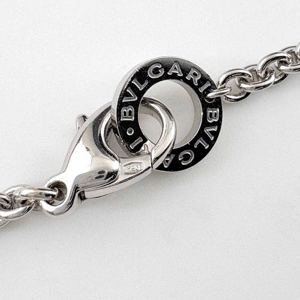 Bvlgari Logo Circle Diamond Necklace Pendant Pave — view 7