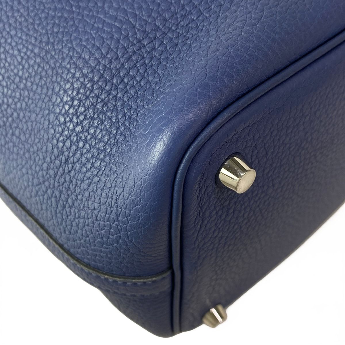 Hermes Handbag Picotin Lock Eclat PM 16 Blue Brighton Capucines Silver — view 9