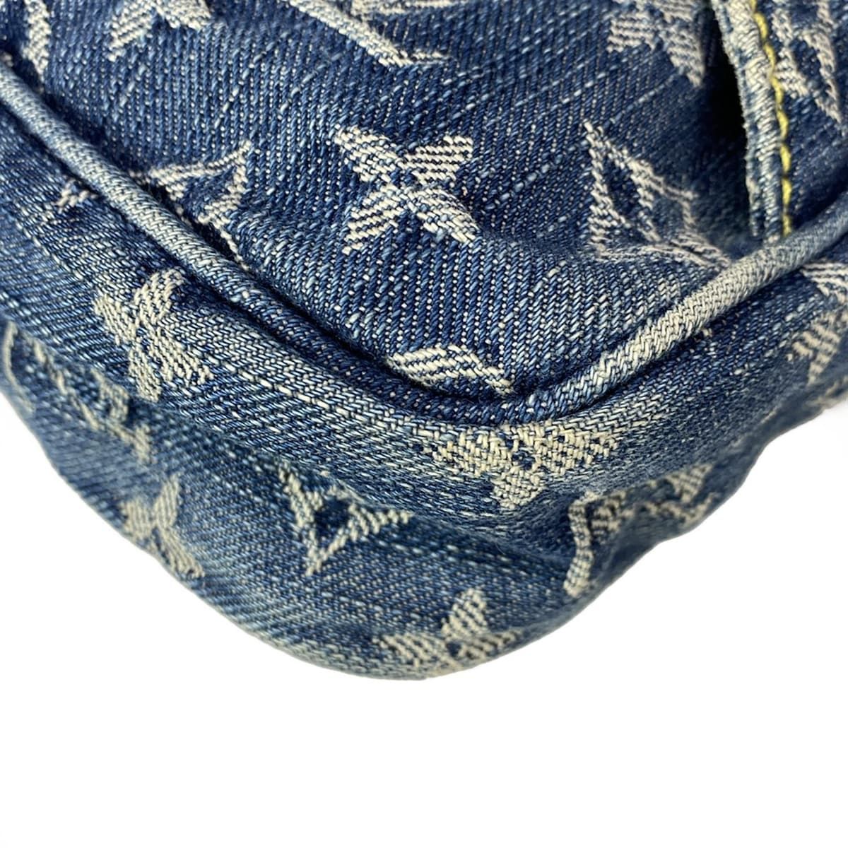 Louis Vuitton Waist Pouch Monogram Denim Bum Bag Blue — view 9