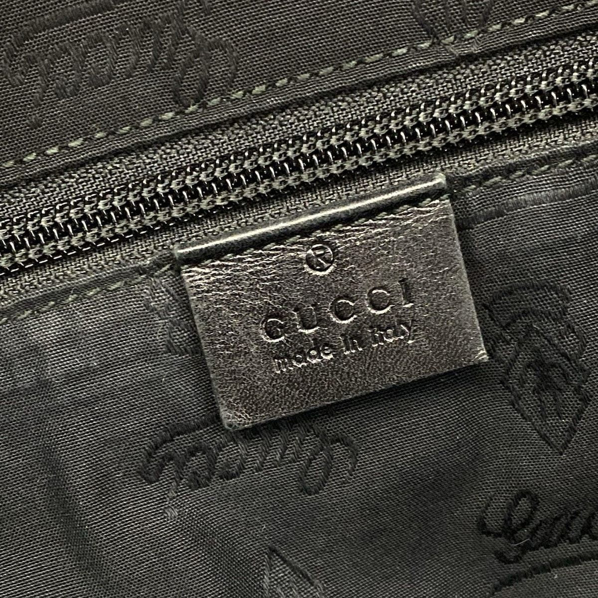 Gucci Shoulder Bag Imprime Black Leather — view 9