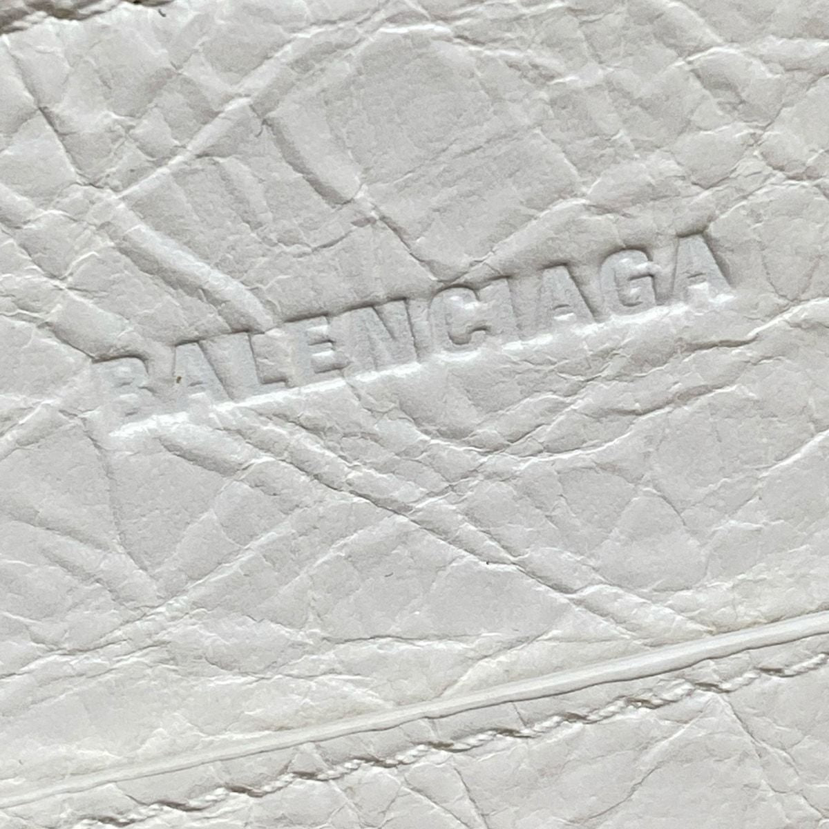 Balenciaga Tote City Small Basket Ivory White Leather — view 9