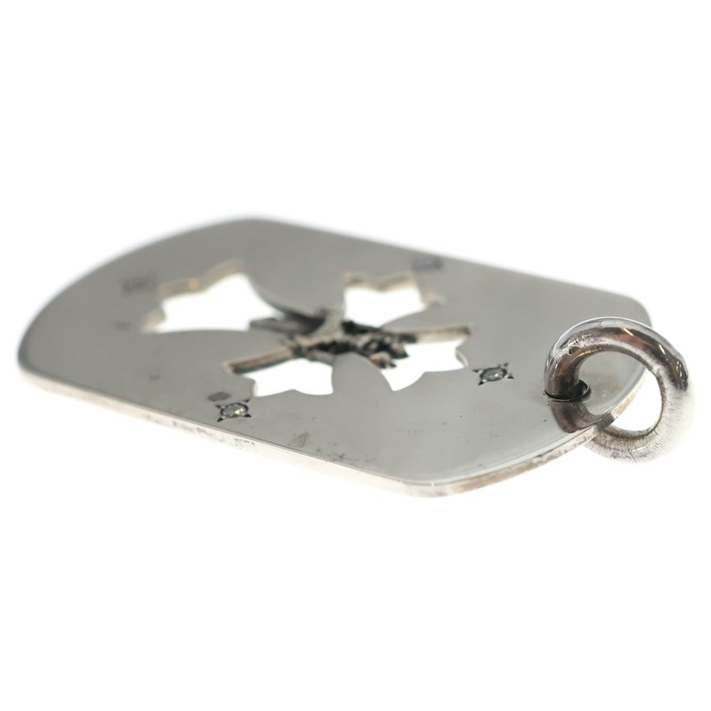 Chrome Hearts Tag Lrg Fle Dag Aftermarket Dia Diamond Large Dog Tag Pendant — view 6