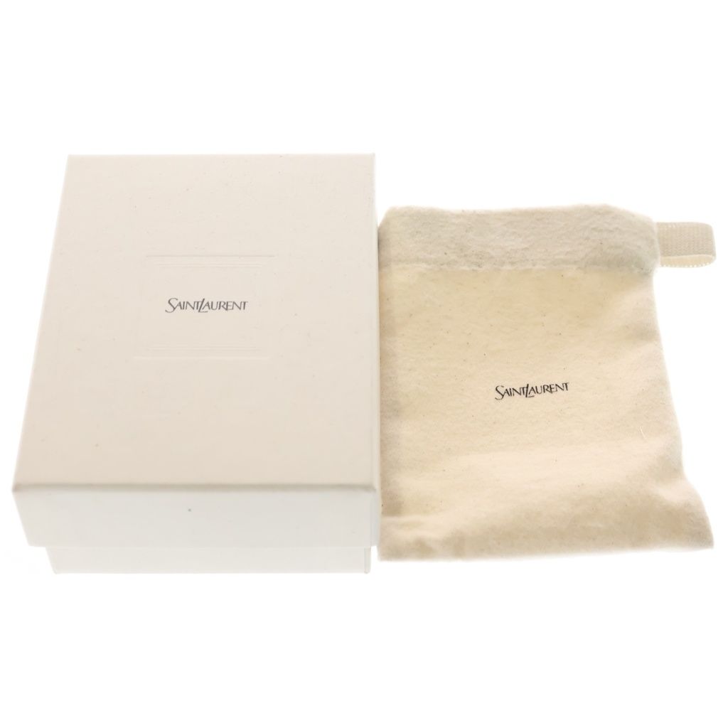 Saint Laurent Paris Cassandra Logo Origami Caviar Leather Tiny Compact Wallet — view 6