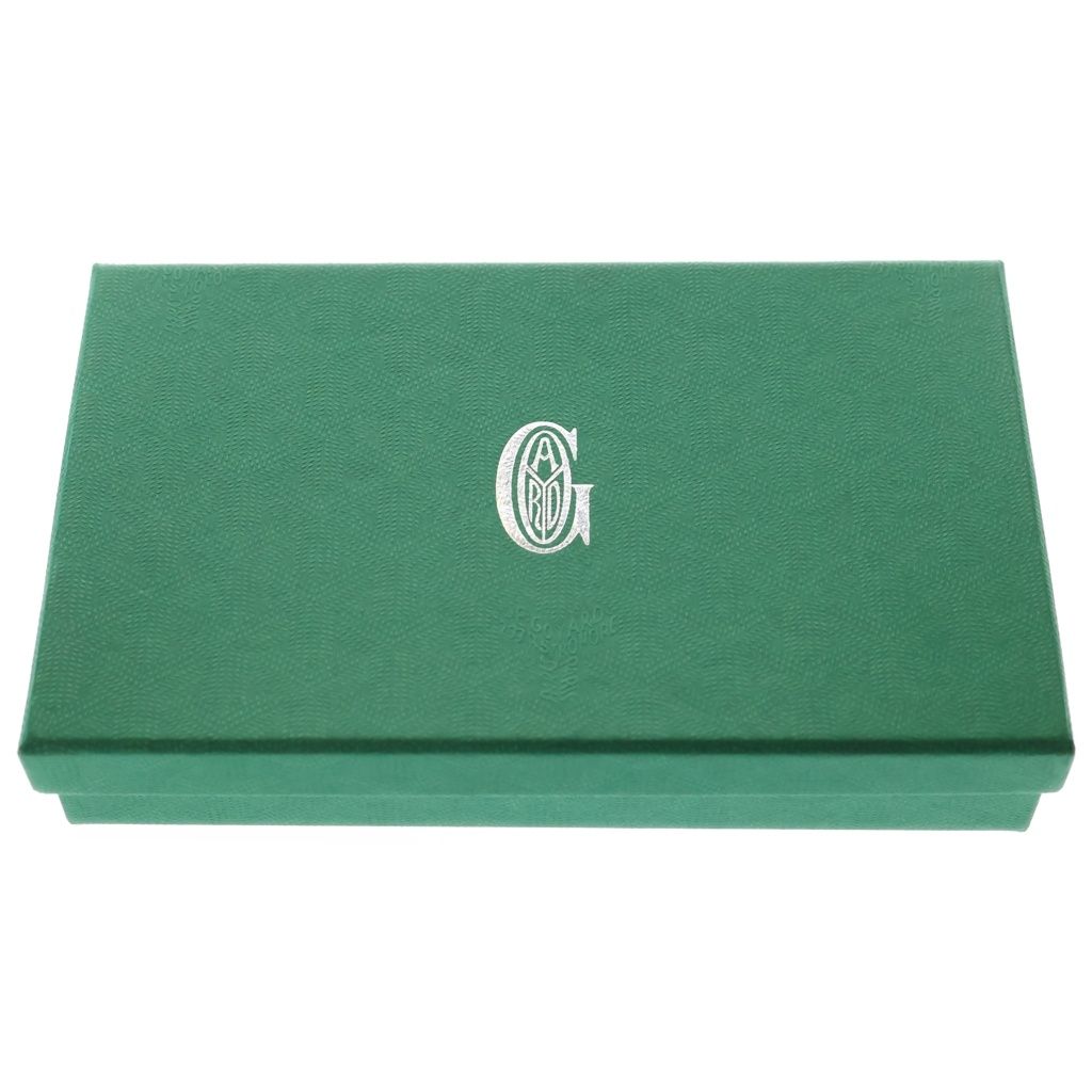Goyard Matignon GM Apm Zip GM Zip Around Wallet Card Case Black Leather Silver — view 6