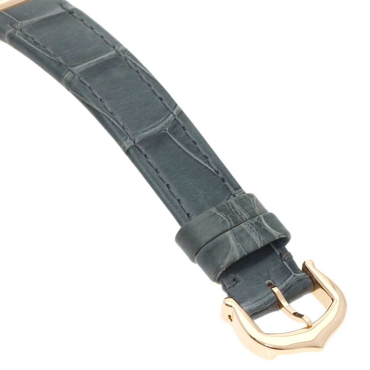 Cartier Miss Pasha Bezel Diamond Watch 18k Pink Gold Leather — view 9